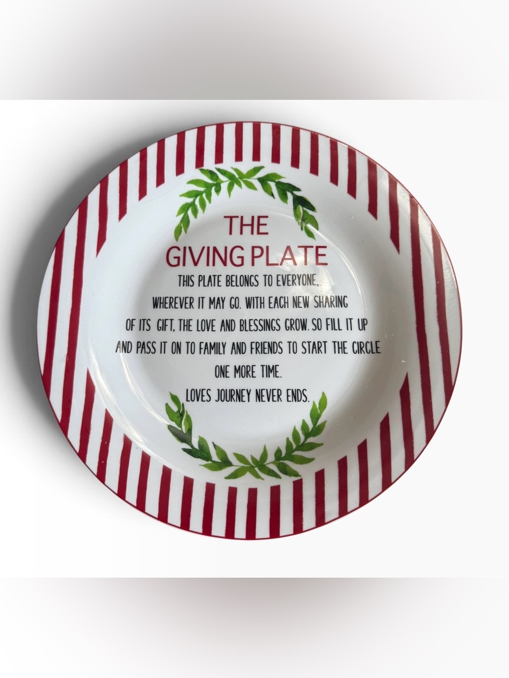 Kirkland’s Home Giving Plate Holiday Sharing Plate 11 Inch